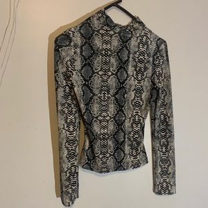 Snake skin fitted shirt